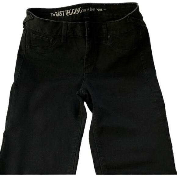 Women’s Black Denim Midrise Ankle Jeans Jeggings Size 4 - Picture 1 of 4